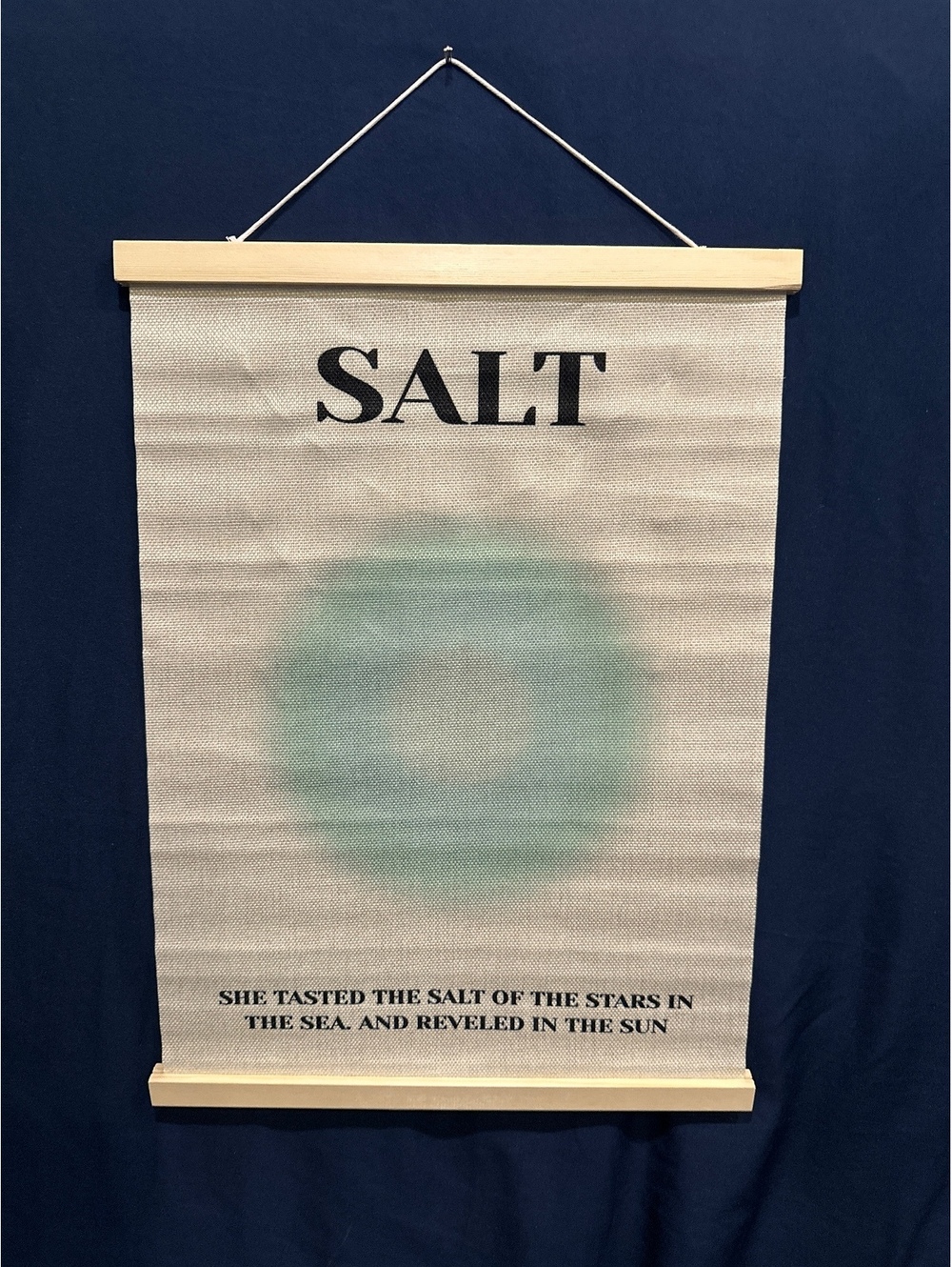 Decorative Wall Hanging Poster with 'SALT' Text and Inspirational Quote